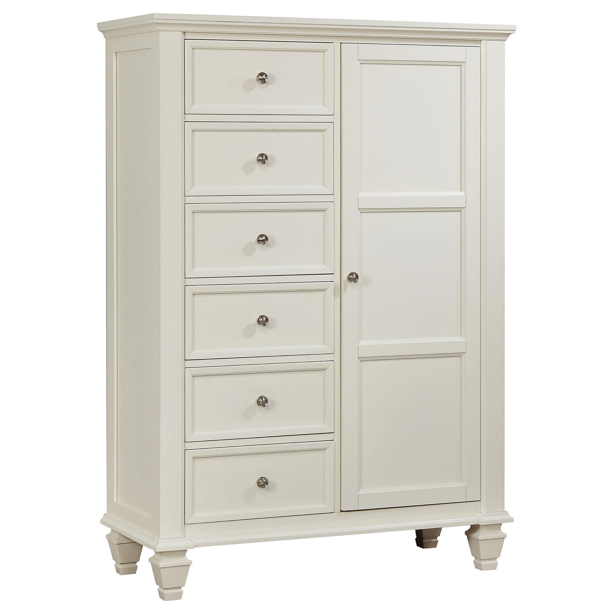 Sandy Beach 8-drawer Door Chest Storage Cream White Sandy Beach 8-drawer Door Chest Storage Cream White Half Price Furniture