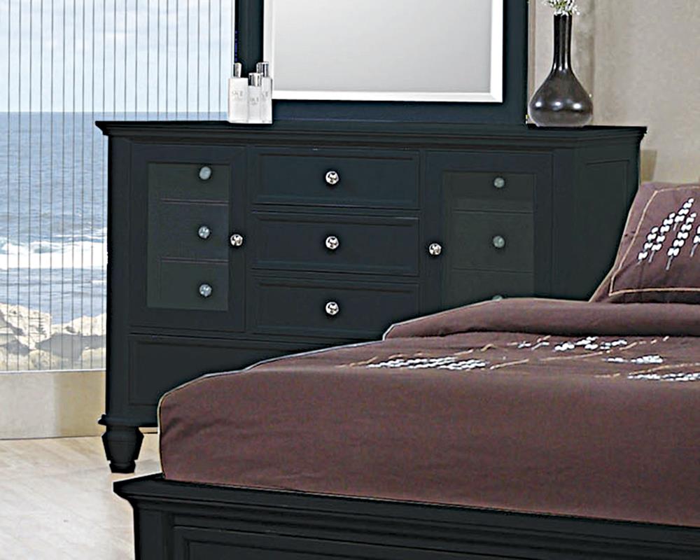 Sandy Beach 11-drawer Dresser Black  Half Price Furniture