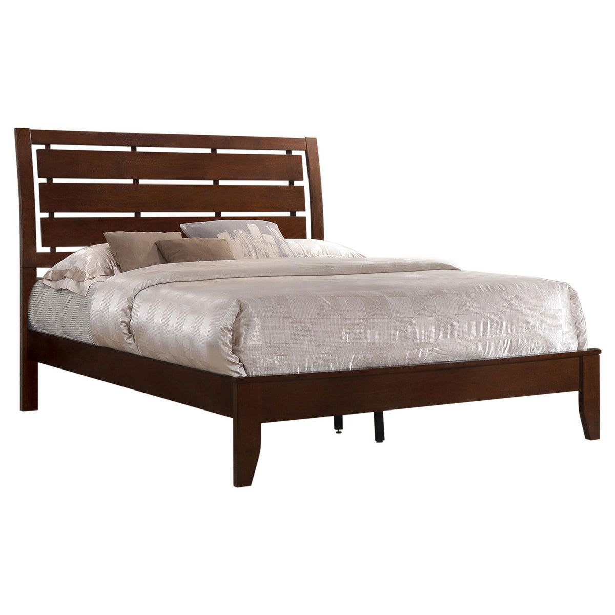 Serenity California King Panel Bed Rich Merlot  Half Price Furniture