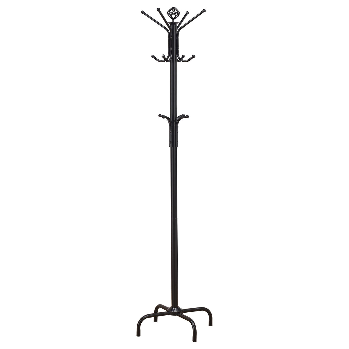 Collier 12-hook Coat Rack Black Half Price Furniture