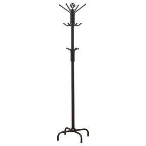 Collier 12-hook Coat Rack Black Half Price Furniture