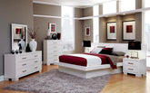 Jessica Minimalistic Platform Bedroom Set Half Price Furniture
