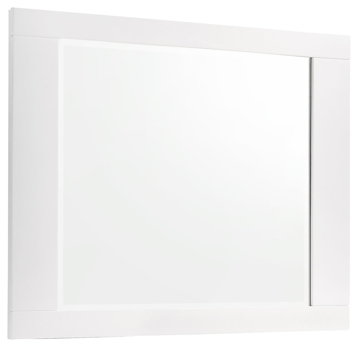 Felicity Rectangle Dresser Mirror Glossy White Half Price Furniture