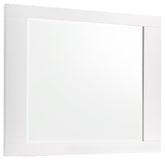 Felicity Rectangle Dresser Mirror Glossy White  Half Price Furniture