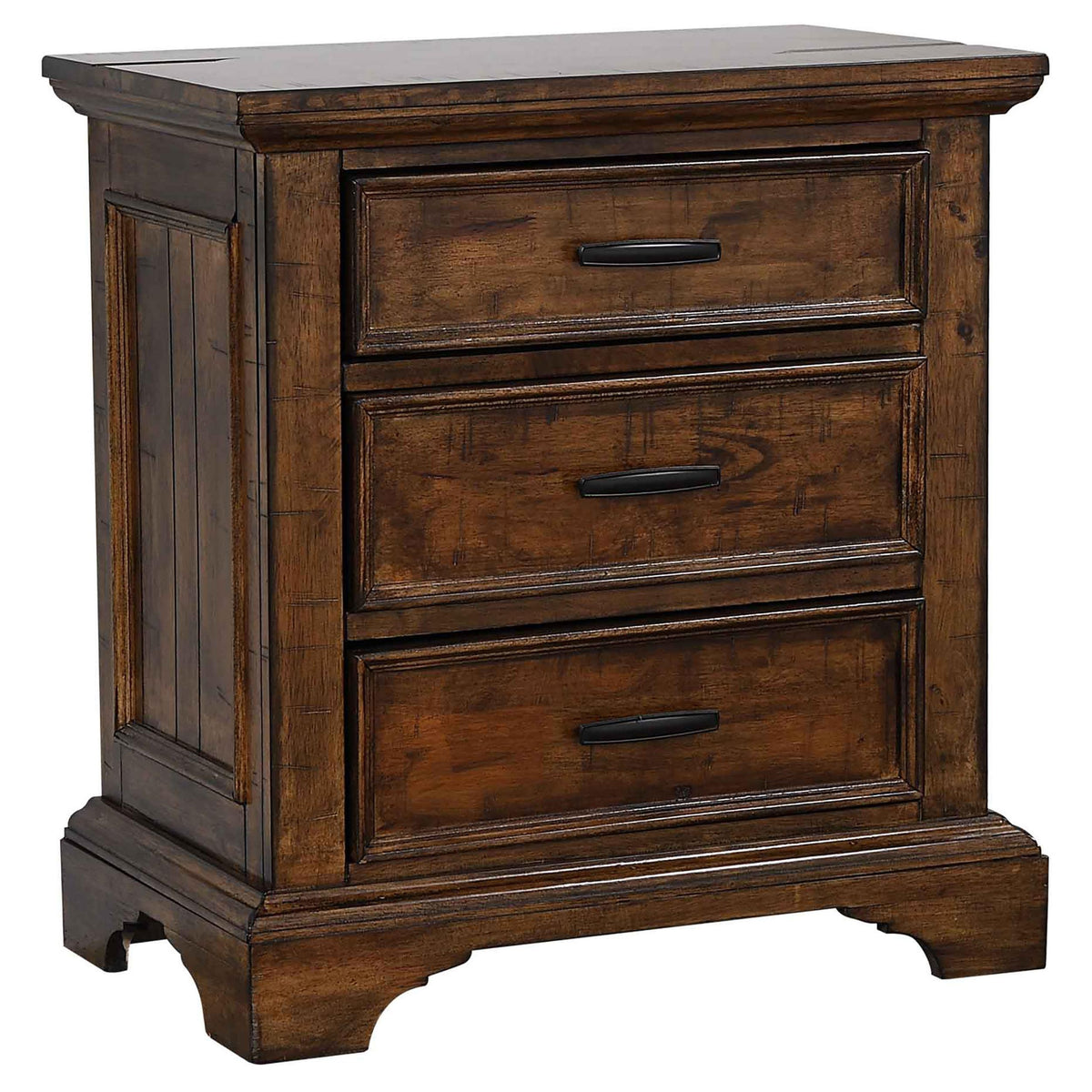 Elk Grove 3-drawer Nightstand Vintage Bourbon  Half Price Furniture