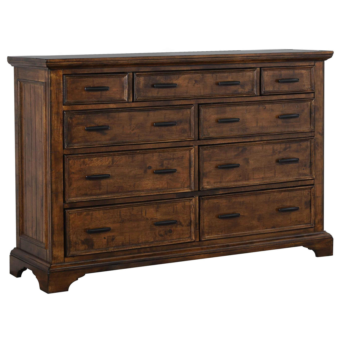 Elk Grove 9-drawer Dresser with Jewelry Tray Vintage Bourbon  Half Price Furniture