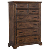 Elk Grove 7-drawer Chest Vintage Bourbon Half Price Furniture