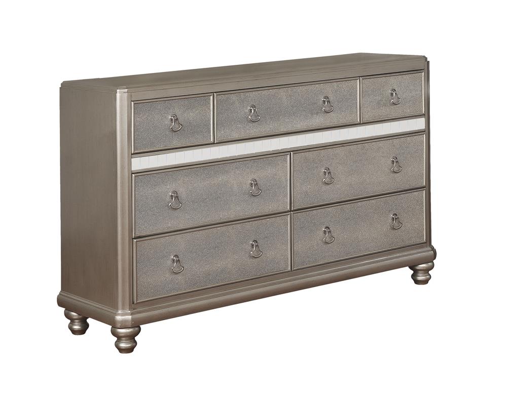 Bling Game 7-drawer Dresser Metallic Platinum  Half Price Furniture