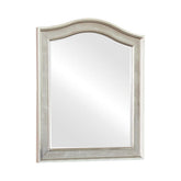 Bling Game Arched Top Vanity Mirror Metallic Platinum Half Price Furniture