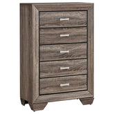 Kauffman 5-drawer Chest Washed Taupe Kauffman 5-drawer Chest Washed Taupe Half Price Furniture