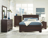 Kauffman Bedroom Set with High Straight Headboard Kauffman Bedroom Set with High Straight Headboard Half Price Furniture