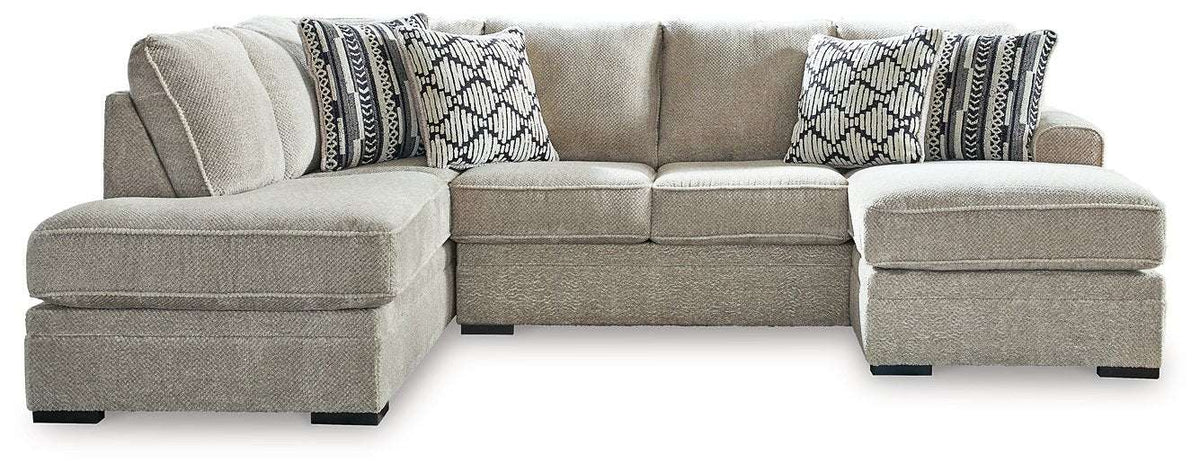 Calnita 2-Piece Sectional with Chaise Half Price Furniture