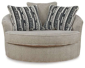 Calnita Oversized Swivel Accent Chair - Chair - Half Price Furniture