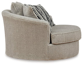 Calnita Oversized Swivel Accent Chair - Chair - Half Price Furniture