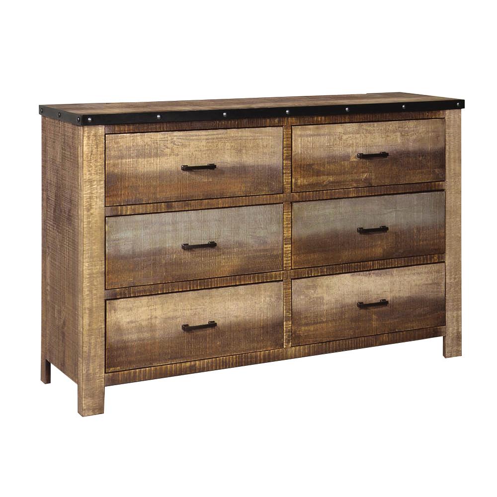 Sembene 6-drawer Dresser Antique Multi-color  Half Price Furniture