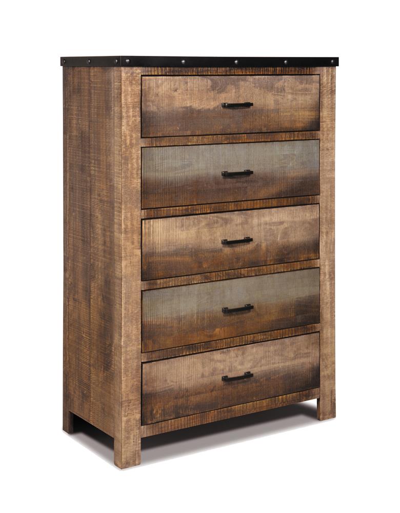 Sembene 5-drawer Chest Antique Multi-color  Half Price Furniture