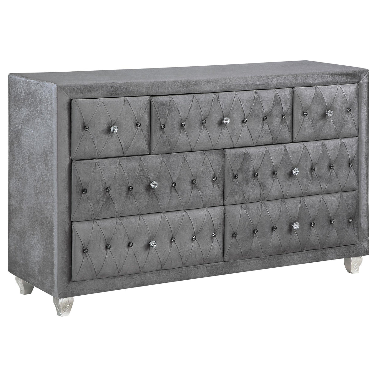 Deanna 7-drawer Rectangular Dresser Grey Half Price Furniture