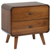 Robyn 2-drawer Nightstand Dark Walnut Half Price Furniture
