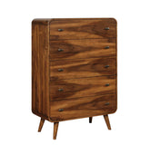Robyn 5-drawer Chest Dark Walnut Half Price Furniture