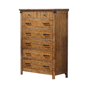 Brenner 7-drawer Chest Rustic Honey Half Price Furniture