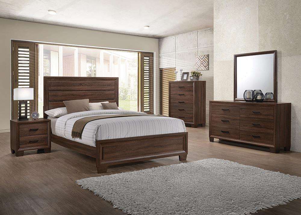 Brandon Bedroom Set Medium Warm Brown Half Price Furniture