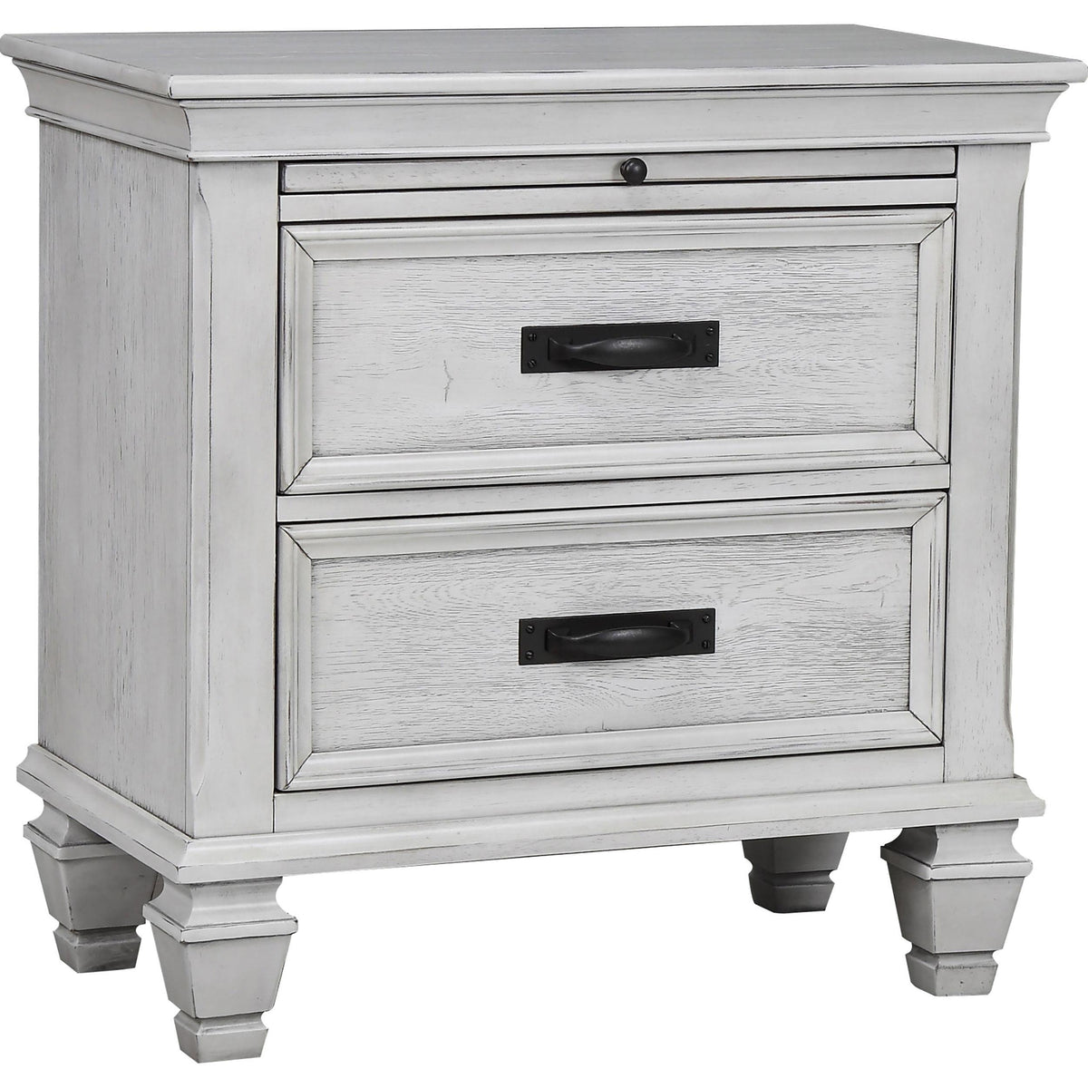 Franco 2-drawer Nightstand Antique White Franco 2-drawer Nightstand Antique White Half Price Furniture