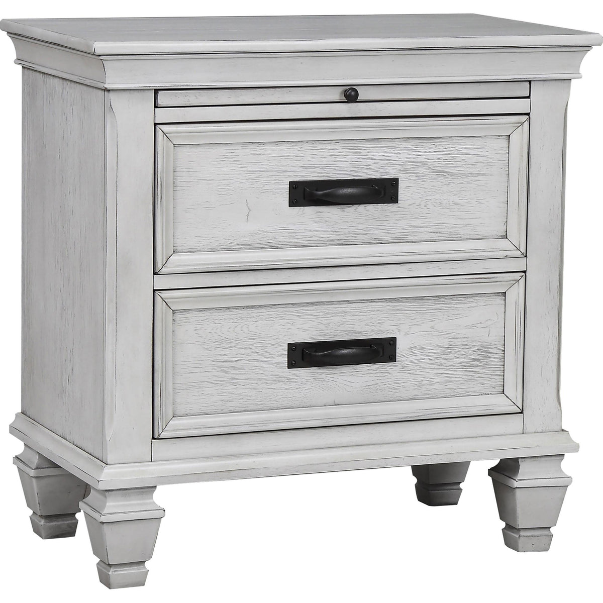 Franco 2-drawer Nightstand Antique White  Half Price Furniture