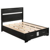 Miranda Full Storage Bed Black Half Price Furniture