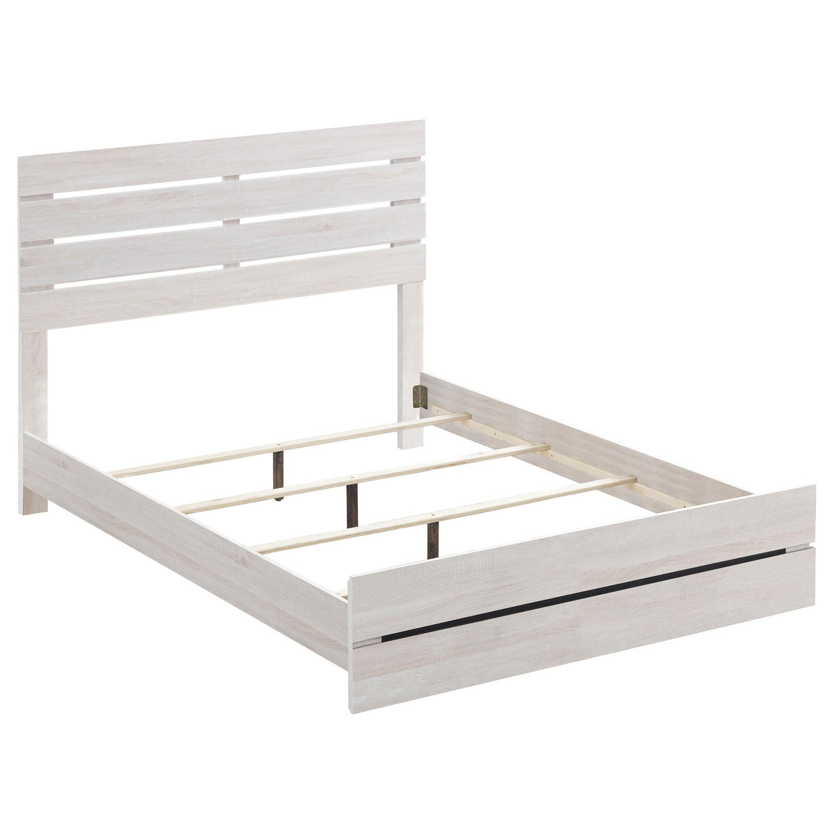 Brantford Eastern King Panel Bed Coastal White  Half Price Furniture