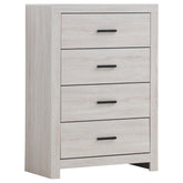 Brantford 4-drawer Chest Coastal White Half Price Furniture