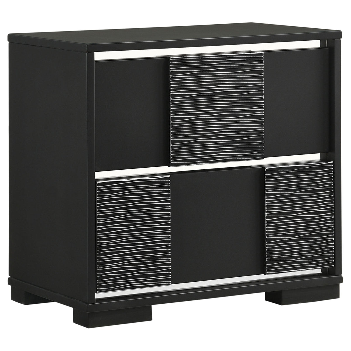 Blacktoft 2-drawer Nightstand Black  Half Price Furniture