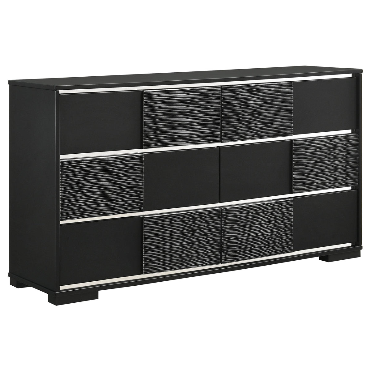 Blacktoft 6-drawer Dresser Black Blacktoft 6-drawer Dresser Black Half Price Furniture