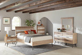 Marlow 4-piece Queen Bedroom Set Rough Sawn Multi Half Price Furniture