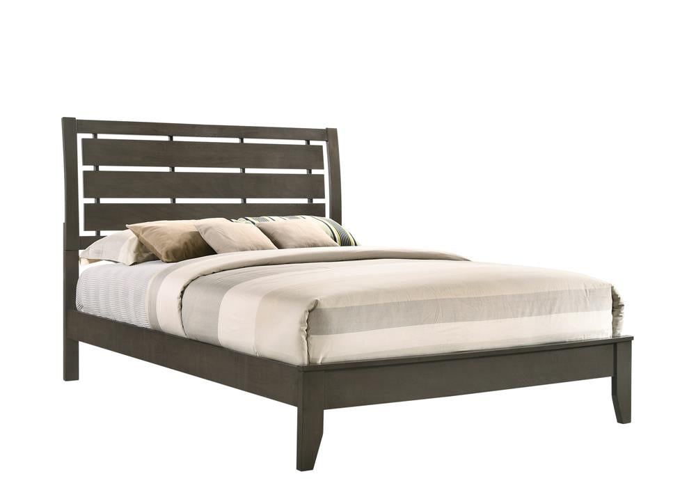 Serenity Full Panel Bed Mod Grey Serenity Full Panel Bed Mod Grey Half Price Furniture