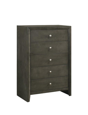 Serenity 5-drawer Chest Mod Grey Serenity 5-drawer Chest Mod Grey Half Price Furniture