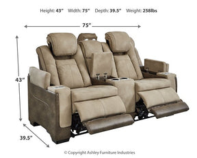 Next-Gen DuraPella Power Reclining Loveseat with Console - Half Price Furniture