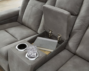 Next-Gen DuraPella Power Reclining Loveseat with Console - Half Price Furniture
