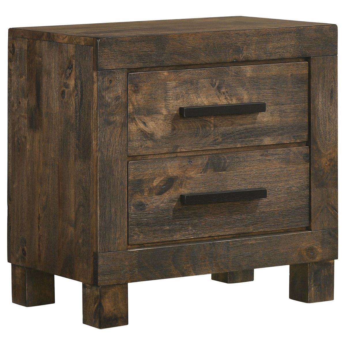 Woodmont 2-drawer Nightstand Rustic Golden Brown  Half Price Furniture