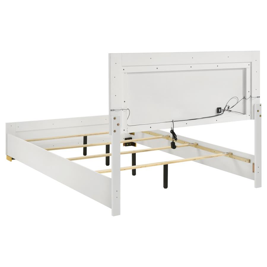 Marceline 4-Piece Bedroom Set with LED Headboard White