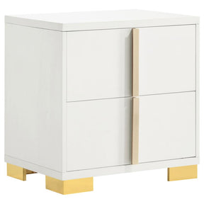 Marceline 4-Piece Bedroom Set with LED Headboard White