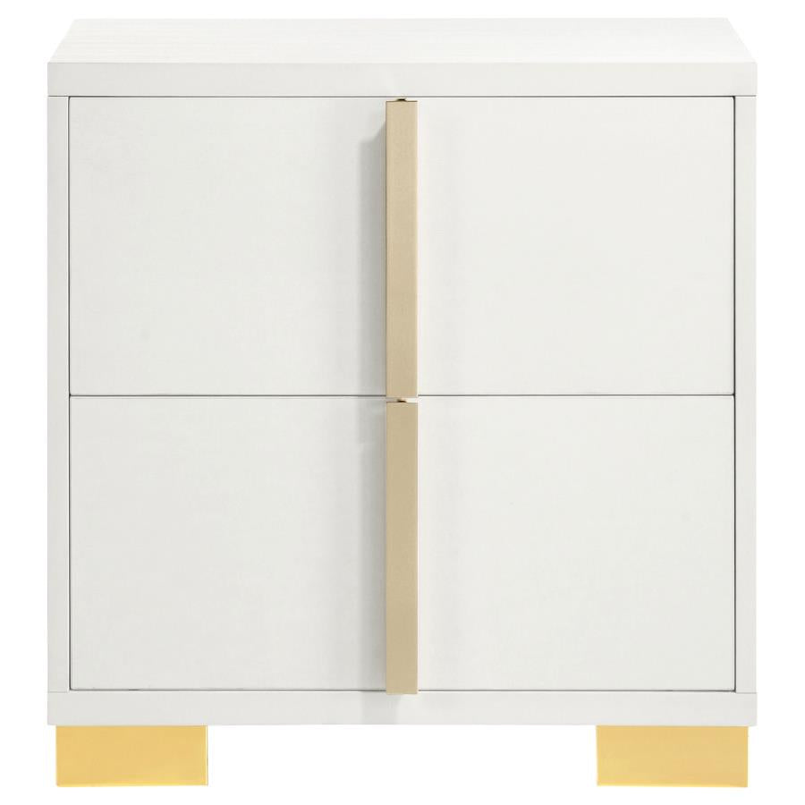 Marceline 4-Piece Bedroom Set with LED Headboard White