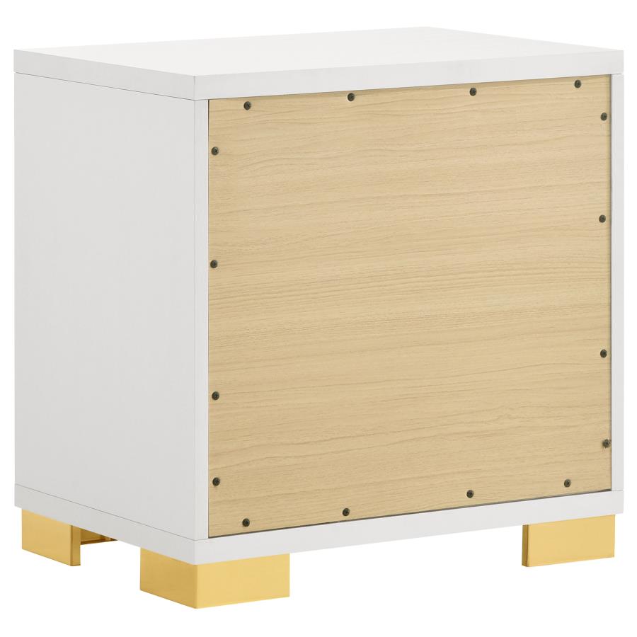 Marceline 4-Piece Bedroom Set with LED Headboard White