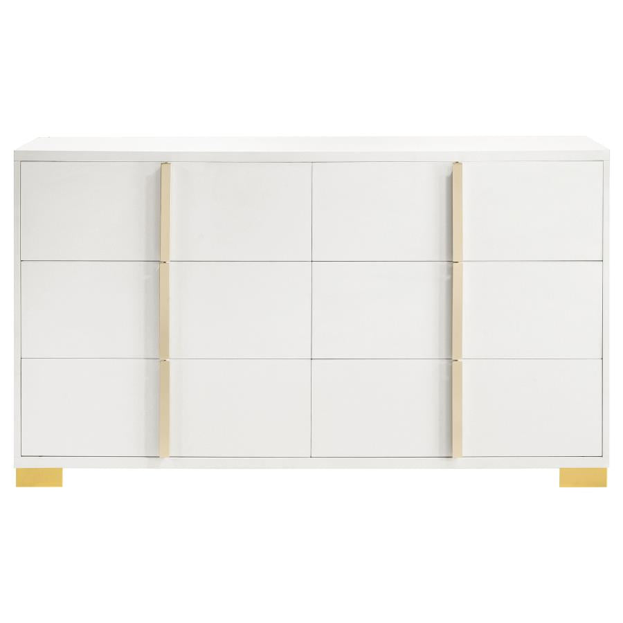 Marceline 4-Piece Bedroom Set with LED Headboard White