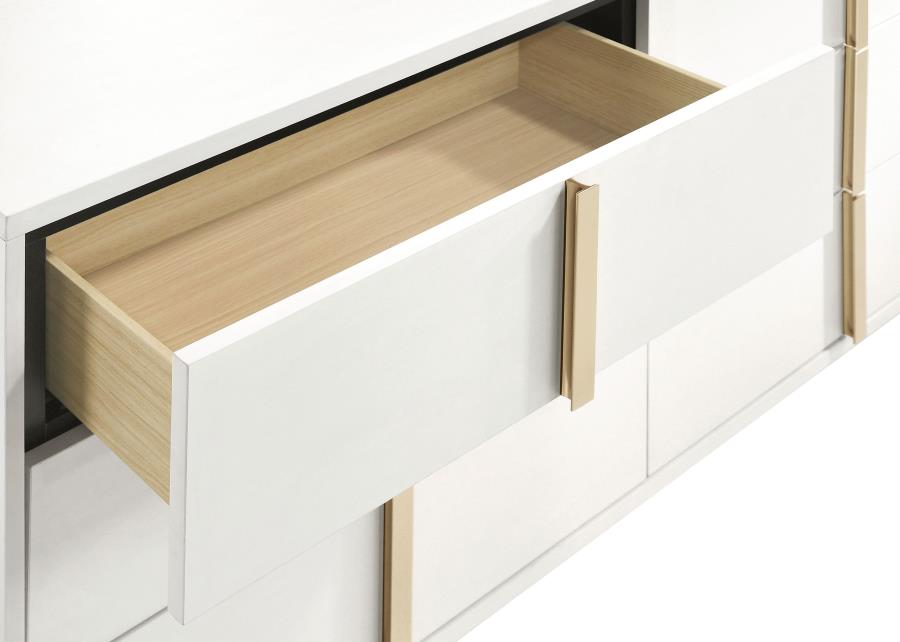 Marceline 4-Piece Bedroom Set with LED Headboard White
