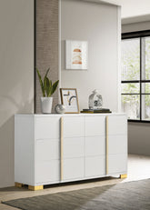 Marceline 6-drawer Dresser White  Half Price Furniture