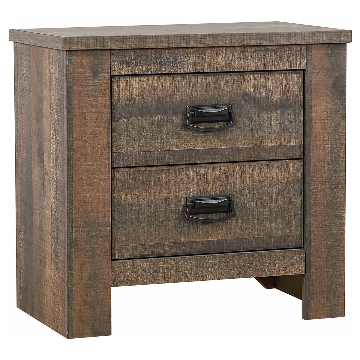 Frederick 2-drawer Nightstand Weathered Oak Frederick 2-drawer Nightstand Weathered Oak Half Price Furniture