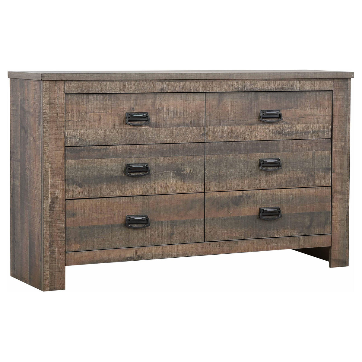 Frederick 6-drawer Dresser Weathered Oak  Half Price Furniture