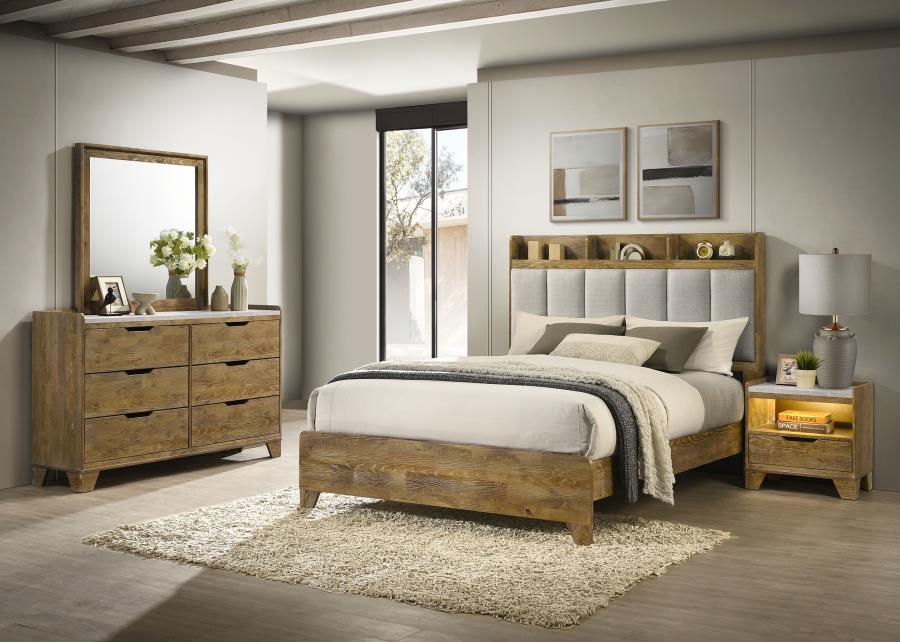 Henderson 4-Piece Bedroom Set Medium Oak - King