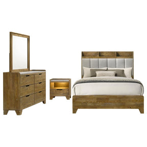 Henderson 4-Piece Bedroom Set Medium Oak