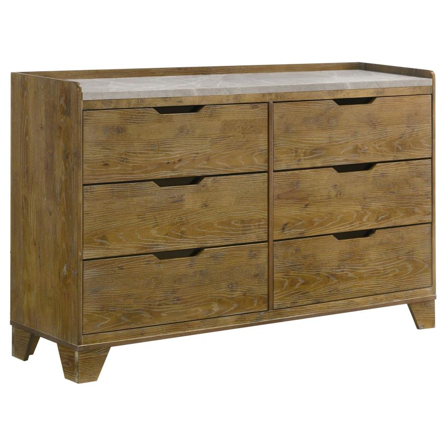 Henderson 4-Piece Bedroom Set Medium Oak